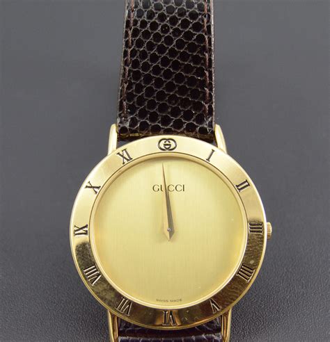 1994 gucci watches gold roman numeral s|vintage Gucci watch value guide.